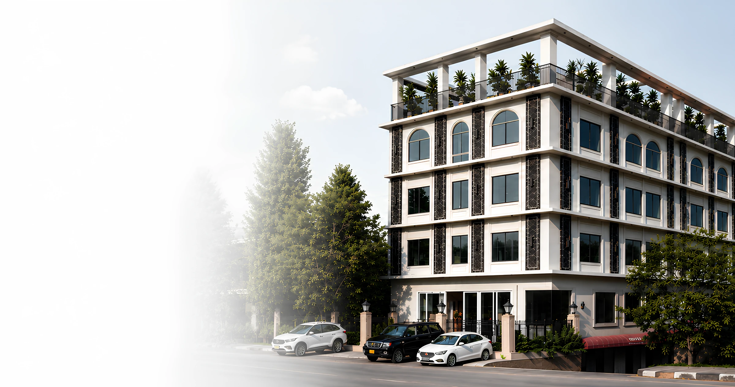 A contemporary Forty Seven Interiors building at street level